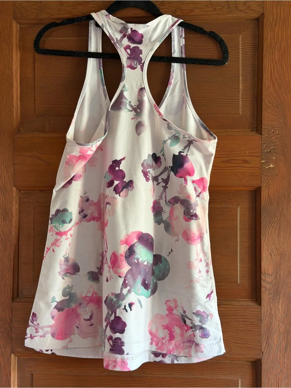Lululemon Cool Racerback Blurred Blossoms Multi Colour Size 12